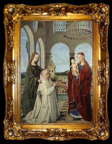 framed  CHRISTUS, Petrus Madonna and Child, ta009-2